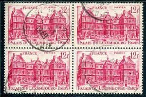 PHOTO CONTRACTUELLE TIMBRE FRANCE OBLITERE N° 803 BLOC DE 4 PALAIS DU LUXEMBOURG - Photo 1/1