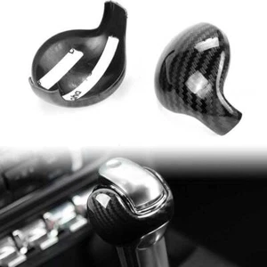 Cubierta de cabeza de perilla de cambio de marchas de fibra de carbono para Ford Mustang 2015+ accesorios - Imagen 1 de 8