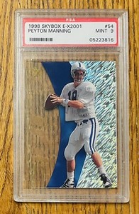 1998 Skybox E-X2001 Peyton Manning Rookie RC #54 PSA 9 Mint Indianapolis Colts