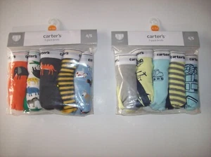 Carter's Underwear Underpants Boys 5pk Briefs Tag-Free 2-3 4-5 6-7 NIP - Picture 1 of 5