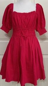 NWT Chelsea & Violet size M bright rose fuchsia pink fit & flare dress $118 - Picture 1 of 6