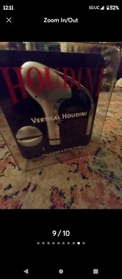 Houdini Lever Corkscrew Wine Opener w/ Foil Cutter And Spare Spiral Black - Image 1 of 4