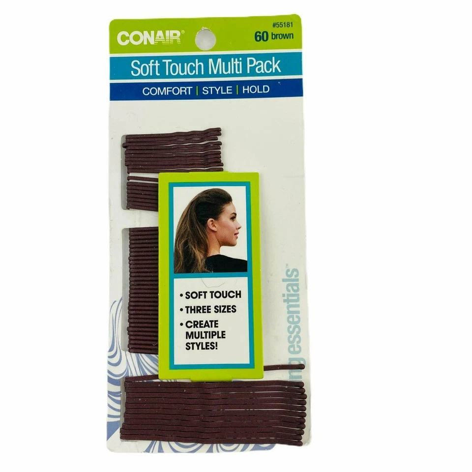 Conair All Hair Bobby Pins, Brown, 60 count - Image 1 of 2