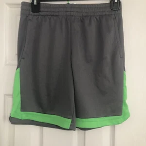 Tek Gear NWT Boys Small Husky Grey Green Basketball Shorts - Picture 1 of 9