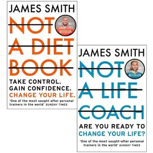 James Smith Collection 2 Books Set Not a Diet Book, Not a Life Coach Hardcover - Picture 1 of 3