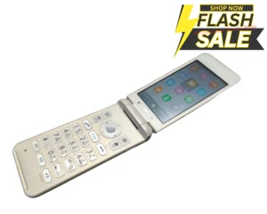 [C] KYOCERA GRATINA KYF31 Android Flip Phone White Unlocked SIM Free Japan - Afbeelding 1 van 9