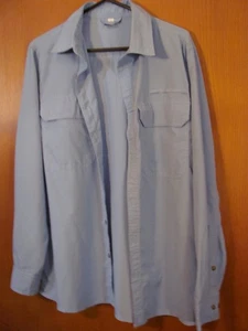 Camicia 33.000 piedi unisex M blu leggera pesca outdoor escursionismo manica lunga - Foto 1 di 14