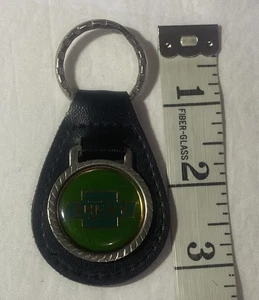 Vintage Chevrolet Bow Tie Emblem Keychain Green - Picture 1 of 7