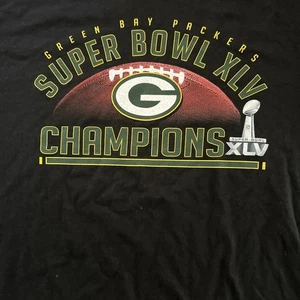 Green Bay Packers NFL Super Bowl XLV Champions XLV (2011) Reebok Sz L New Defect - Picture 1 of 15