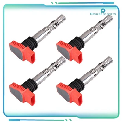 Bobinas de encendido 4 piezas para Audi A4 3,0 L 2002-2005 Audi A6 Quattro 3,0 L 2002-2004 Foto 1 de 3