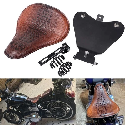 Motorcycle Wider Solo Seat Saddle For Harley Suzuki Yamaha Honda Bobber Chopper - Image 1 of 4