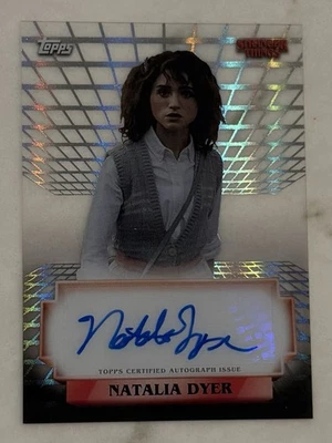 2025 Topps High-Tek Stranger Things #A-ND Natalia Dyer Auto as Nancy Wheeler - Image 1 of 2