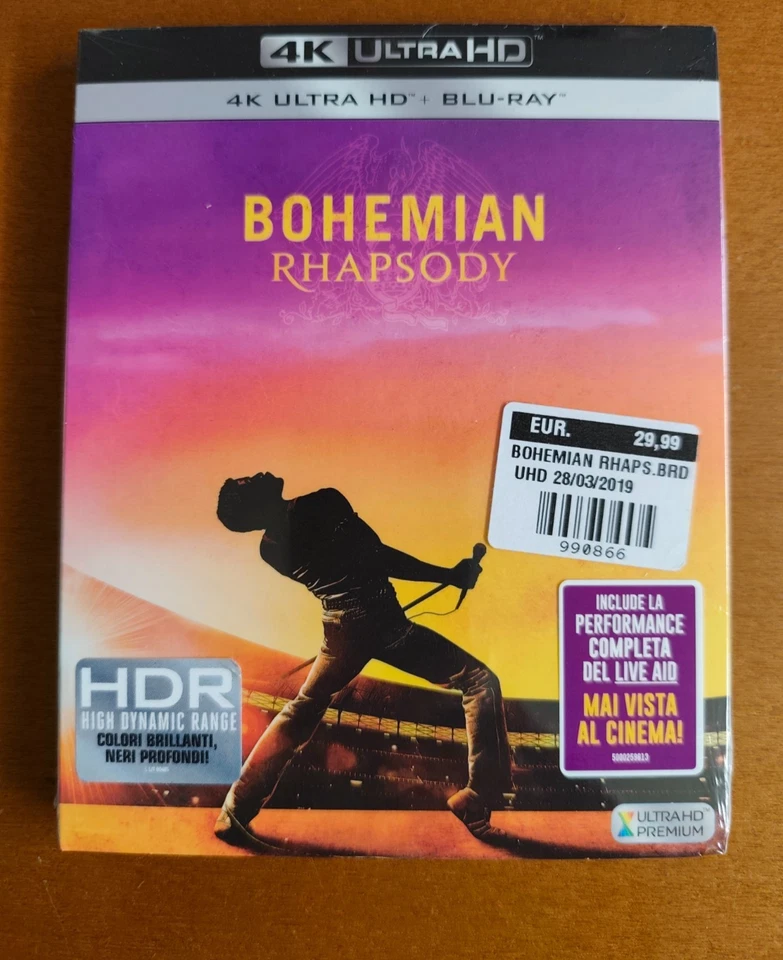 Blu-ray Bohemian Rhapsody (blu-ray 4k Ultra HD Blu-ray)