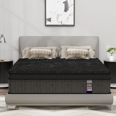 Colchón híbrido de 8" 12" 14" gel espuma viscoelástica doble completo Queen King Spring en una caja Foto 1 de 3