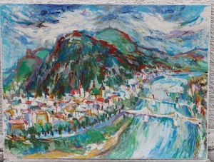 Elisabeth Werner (Schülerin Kokoschka) - Stadt an der Sulzach Österreich Gemälde - Bild 1 von 12