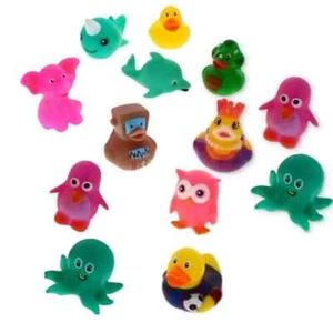 12 Pack Kids Baby Bath Toys Assorted Animal Characters Bathroom Games Fun UK - Picture 1 of 6