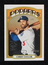 2021 Topps Heritage Transcendent VIP Party 1/1 Chris Taylor #229 gp1