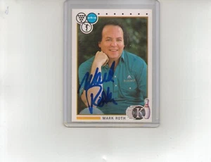 Mark Roth PBA Bowler Bowling Signed Autographed 1990 Kingpin Card - Picture 1 of 2