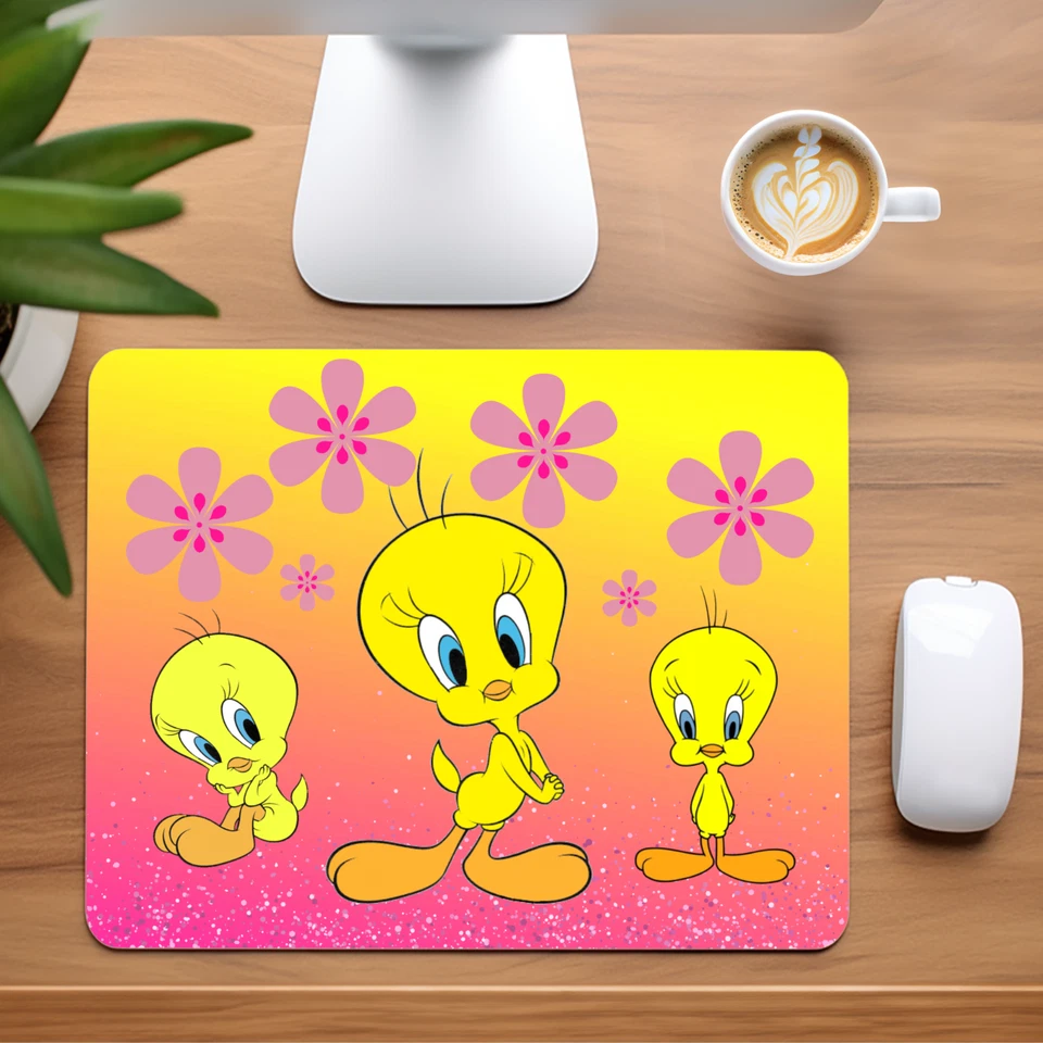 Tweety Custom Non-Slip Neoprene Mouse Pad Home Office - Image 1 of 1