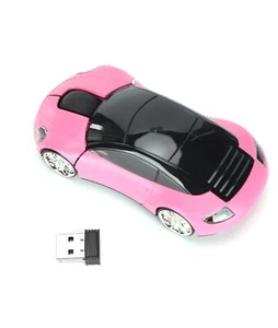2.4G Cordless Mouse Car Shape USB Receiver Smart Power Saving PC Desktop - Picture 1 of 9