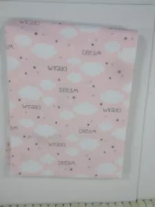Carter 'Dream' receiving blanket, pink and white, 30x40 inches - Picture 1 of 3