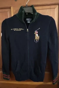 Vintage Ralph Lauren Polo Kids Sweater SizeM 12/14 1st Division Regiment - Picture 1 of 9