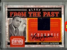 Reggie Jackson 2010 Panini Century Autograph Game Used Jersey #17/25