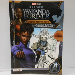 Wakanda Forever Black Panther Marvel Studios Sticker & Activity Book - Picture 1 of 2