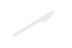 1000 Stück Messer Kunststoff " PS " weiß 165mm-Einweg Messer Besteck - Plastik - Bild 1 von 2