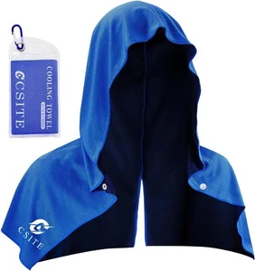 Cooling Hoodie Towels, Instant Cooling Towels for Neck and Face - Picture 1 of 6