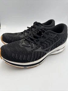 Mizuno Wave Rider 24 Running Shoes Black Mens Size 12 - Picture 1 of 7