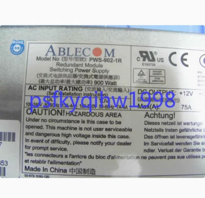 1 PCS Ultra Micro Ablecom PWS-902-1R 900W redundantes Netzteil Modul - Image 1 of 3