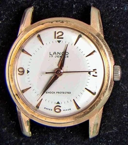 Lanco Rose Gold-Tone Men's Hand-Wind AS 1027 Vintage Swiss Watch -- Working - Picture 1 of 12