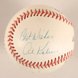 AL Kaline Signed Insribed Best Wishes best Wish Baseball Tigers - COA JSA - Picture 1 of 7