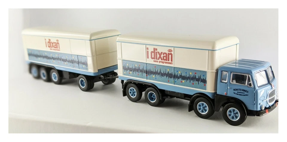 BREKINA 58428 Fiat 690 Millepiedi autocarro con rimorchio ''I dixan''  HO 1:87 - Immagine 1 di 1