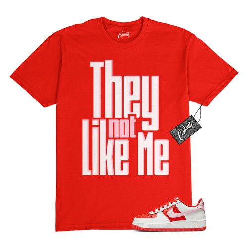 T shirt bassa Air Force 1 San Valentino rosa schiuma abbinata NLM