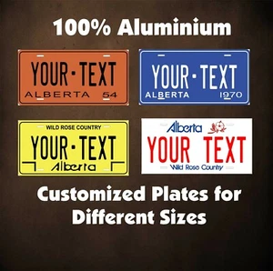 Alberta Canada Tag Car Auto OR Motorcycle Custom Personalized License Plates - Picture 1 of 47