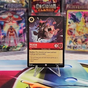 Felicia - Always Hungry 107/204 Common Rise of the Floodborn Disney Lorcana TCG - Picture 1 of 2