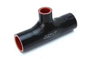 HPS 1" ID x 6" Long 4-ply Silicone Coupler T Hose Adapter Black 25mm Coolant - Picture 1 of 3