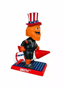 GRITTY PHILADELPHIA FLYERS 2019 MASCOT KOLLECTICO 4TH OF JULY ROCKET BOBBLEHEAD - Picture 1 of 6