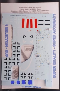 Superscale | No. 48-1162 | 1:48 Focke Wulf Fw 190D-9 Aces Decals - Picture 1 of 1