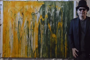 Mark Little, Original, painting,60”x48”Acrylic,Abstract,36,extra Large,Giant,X - Picture 1 of 11