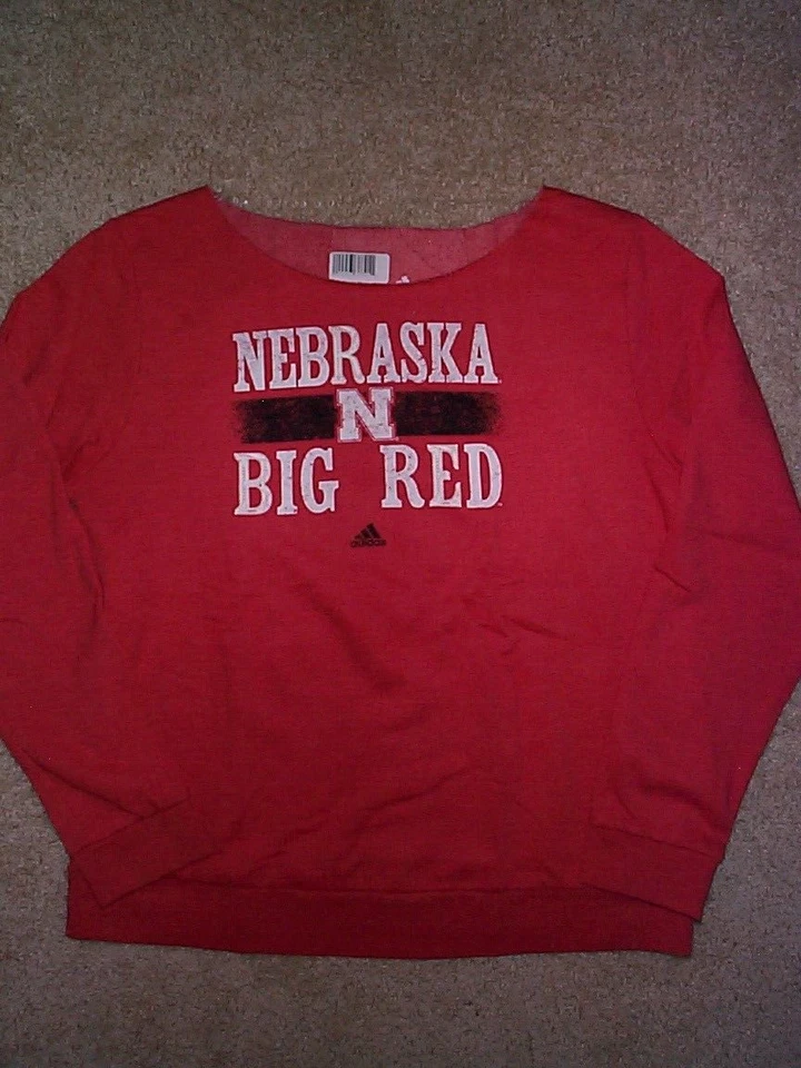Sudadera ADIDAS Nebraska Cornhuskers Huskers ncaa Jersey MUJER/MUJER (xl) Foto 1 de 1