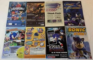 Menge acht SONIC THE HEDGEHOG Videospielanzeigen - Bild 1 von 1