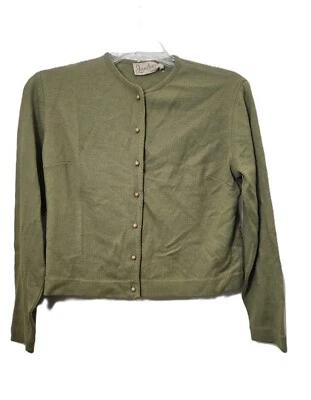 Cárdigan Suéter Vintage Jantzen Talla 38 M Mediano Años 60 Verde Hecho en EE. UU. Foto 1 de 4