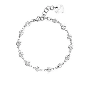 Sagapo Bracciale Donna in Acciaio Con Catena a Quadrifogli Sagapò SHK96 S'agapo - Foto 1 di 4