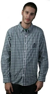 LRG Core Long Sleeve Woven Plaid Blue White Shirt Size: 2XL - Picture 1 of 1