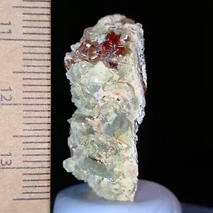 Hessonite Grossular Garnet w/ Diopside crystals natural mineral specimen 59.5ct - Picture 1 of 8