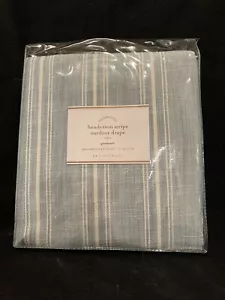 POTTERY BARN TÜLLE HENDERSON STREIFEN OUTDOOR DRINNEN VORHANG 50X84 ZOLL - Bild 1 von 2