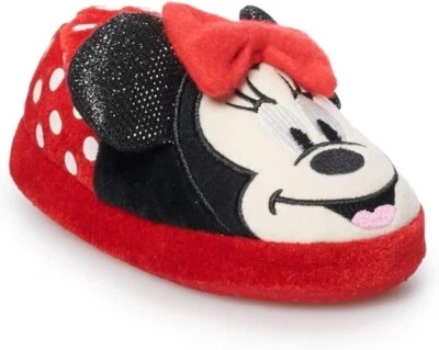 Zapatillas Disney Minnie Mouse Niñas Pequeñas Lazo Rojo Talla X-Grande (11-12) Nuevas Foto 1 de 4